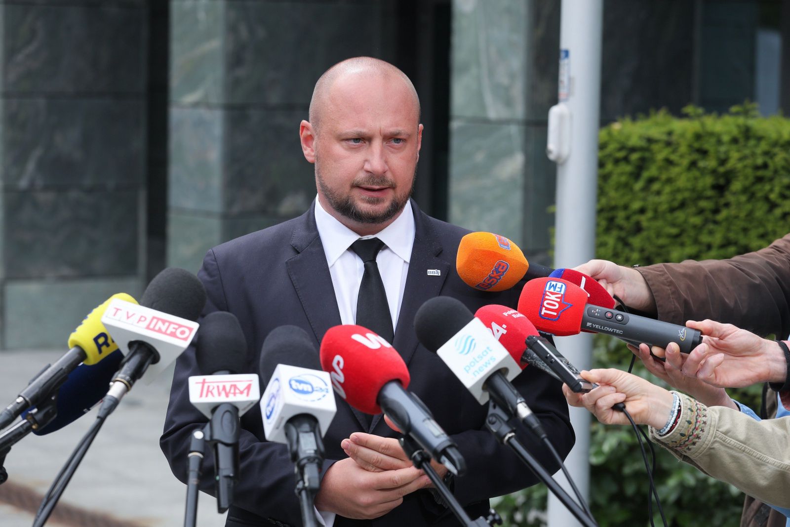 Jacek Siewiera
Warszawa, 18.05.2023. Szef BBN Jacek Siewiera podczas konferencji prasowej, po naradzie w Biurze Bezpiecze�stwa Narodowego w Warszawie, w zwi�zku z przygotowaniami do szczytu NATO, 18 bm. (mr) PAP/Pawe� Supernak
Pawe� Supernak
BBN, bezpiecze�stwo, biuro, Biuro Bezpiecze�stwa Narodowego, briefing prasowy, konferencja prasowa, Narada, narodowe, polityk, polityka