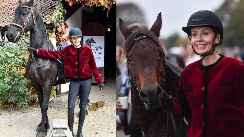 Agnieszka Woźniak-Starak świętuje "Hubertusa" w stadninie żony Piotra Kraśki (ZDJĘCIA)