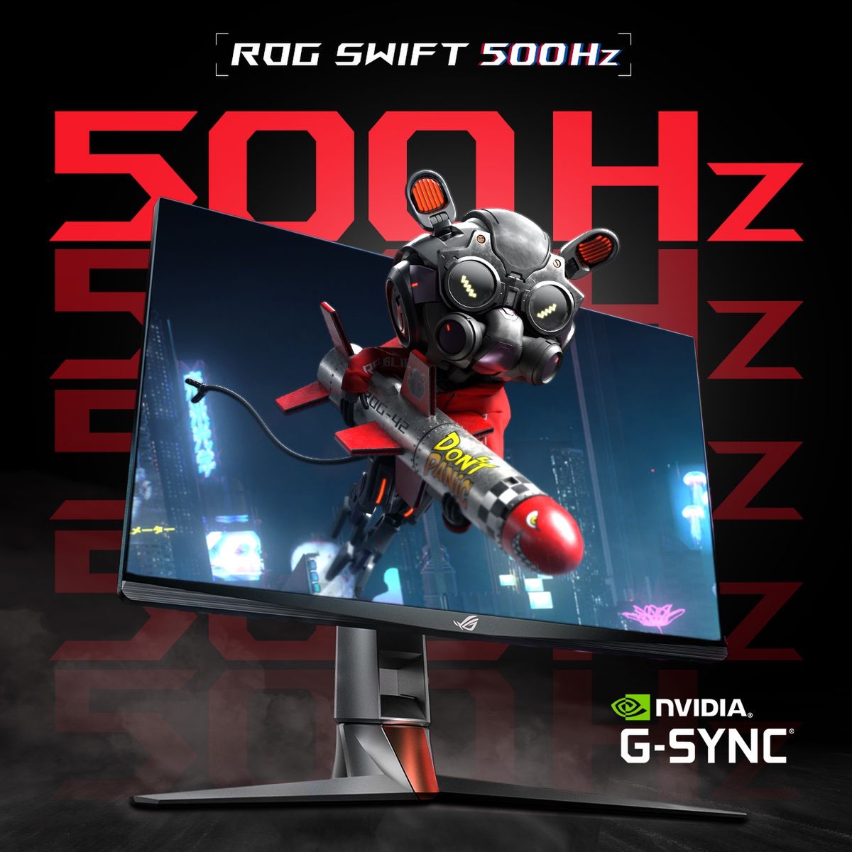 ASUS ROG Swift z odświeżaniem 500 Hz.