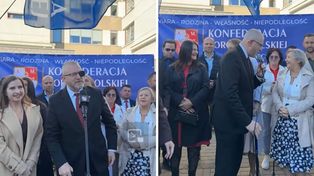 Awantura przed sądem. Wystąpienie Brauna zagłuszył hymn ZSRR