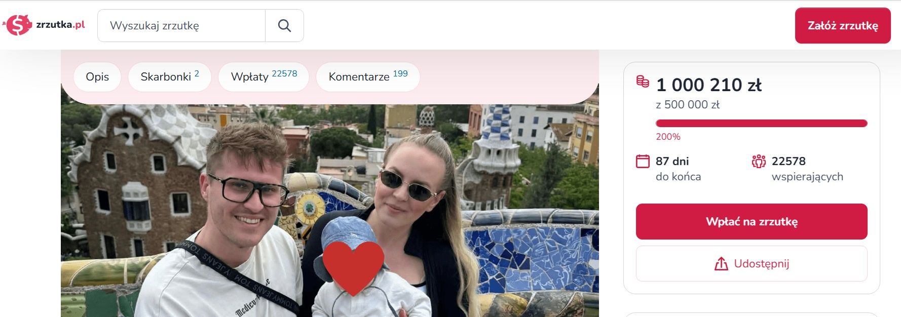 Uzbierano milion dla Oliwierka 