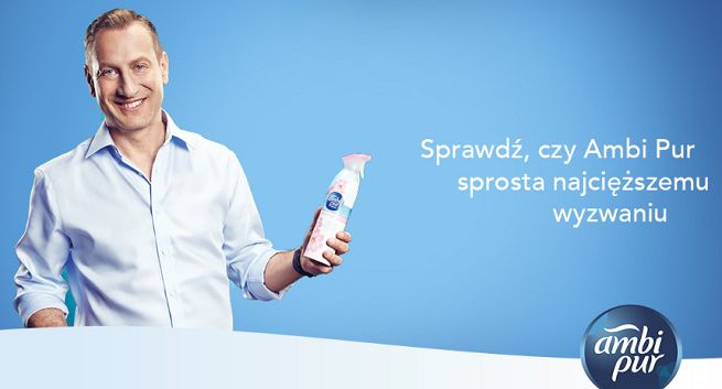 Wojciech Jagielski z „najcięższym wyzwaniem” reklamuje Ambi Pur (wideo)