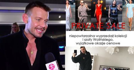 Woliński też wyprzedaje szafę. "Ceny są atrakcyjne, rzeczy ciekawe!"
