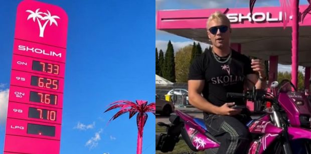 Skolim prezentuje weekendowe CENY na swojej stacji paliw. "Biznes robi się z ludźmi, a nie na ludziach" (FOTO)