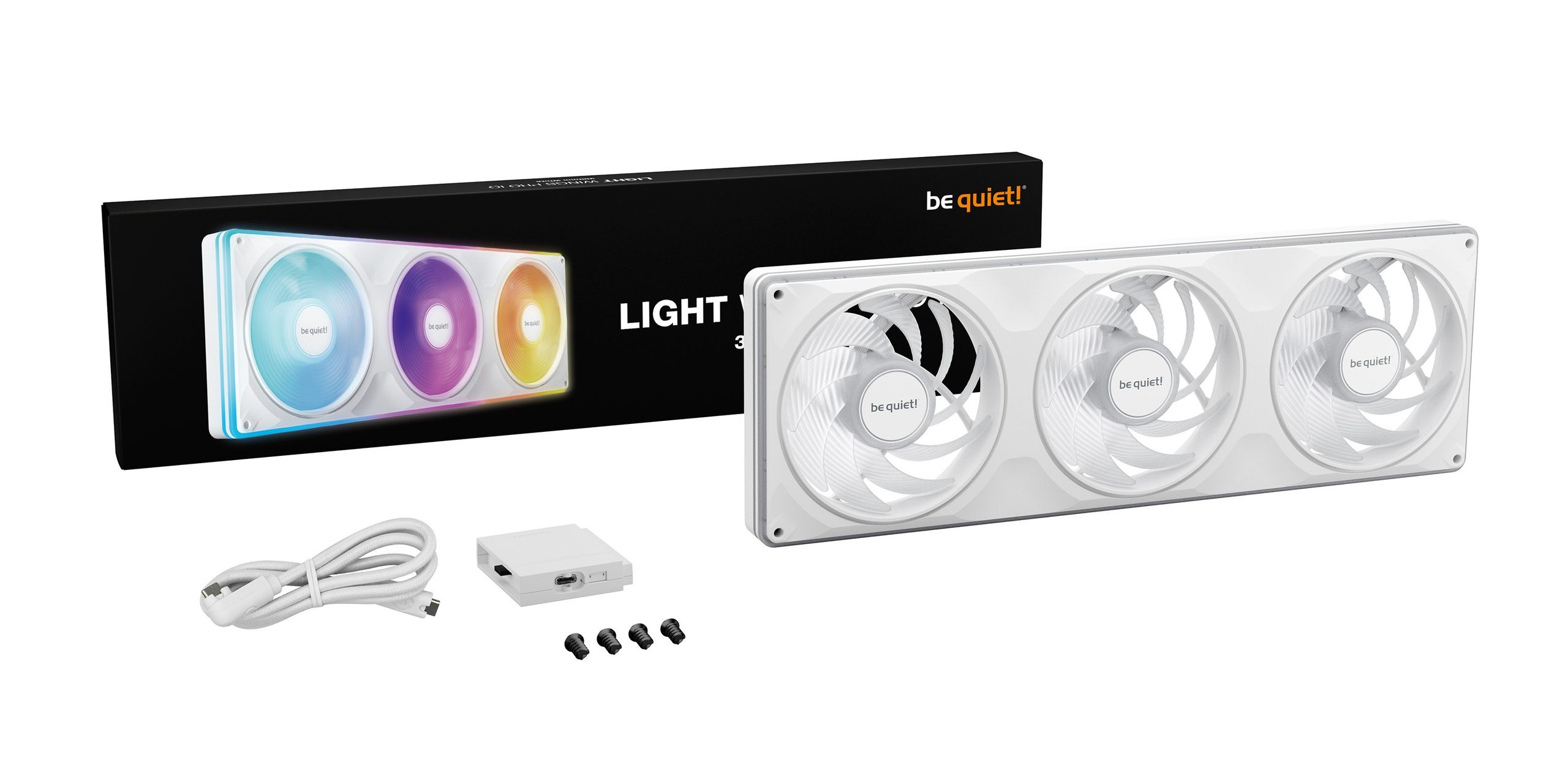 be quiet! Light Wings Pro IO 360mm White