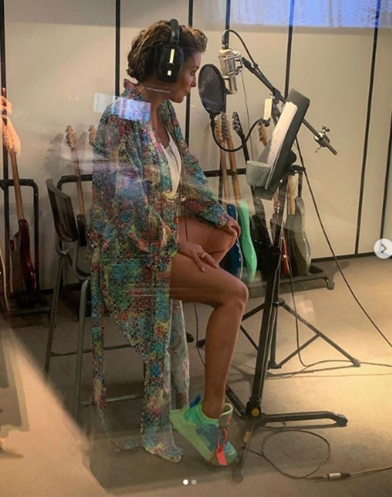 Małgorzata Rozenek odwiedziła studio nagraniowe