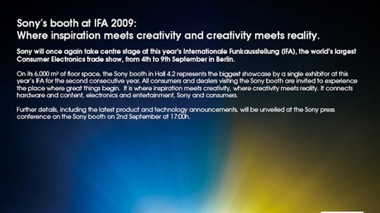 IFA 2009: Sony ma 6000 m2 1