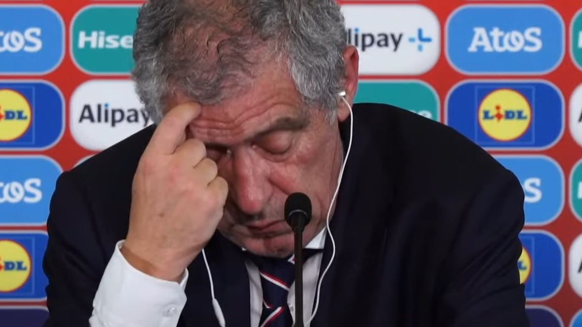 Fernando Santos w czasie konferencji prasowej