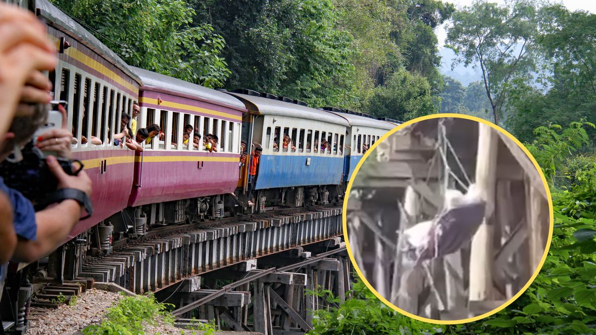 Turysta wypadł z pociągu podczas robienia selfie