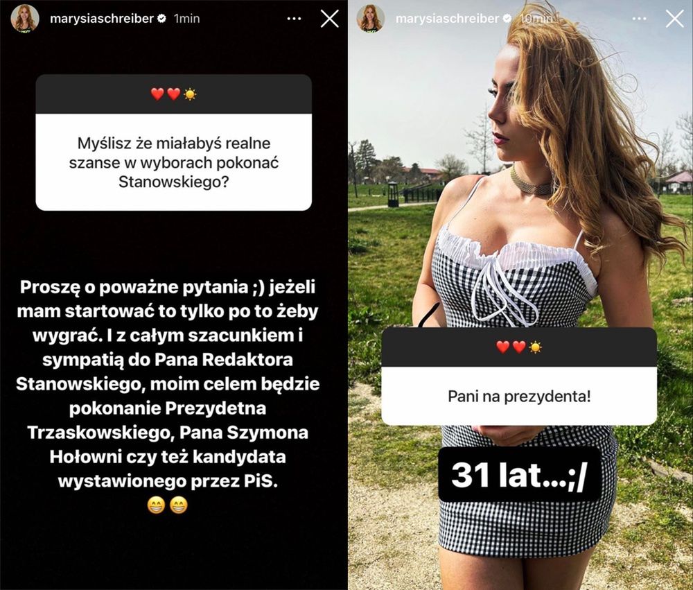 Marianna Schreiber chce kandydować na prezydenta?