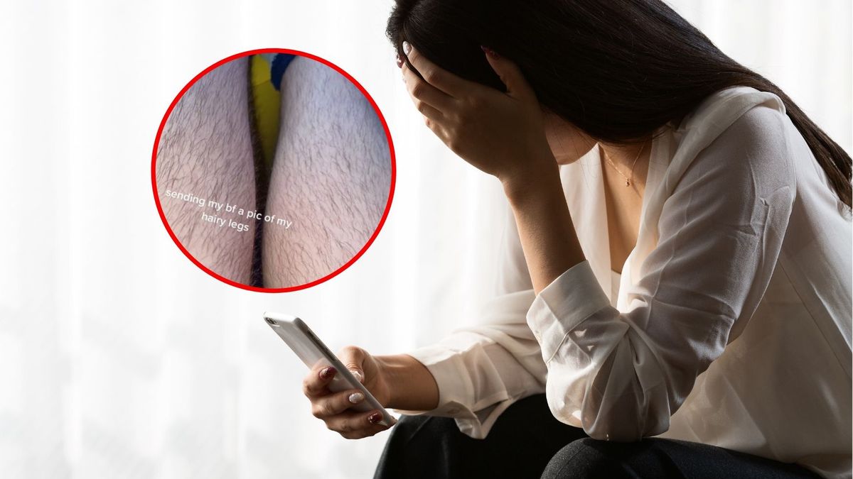 Wysłała do partnera zdjęcie przed depilacją nóg