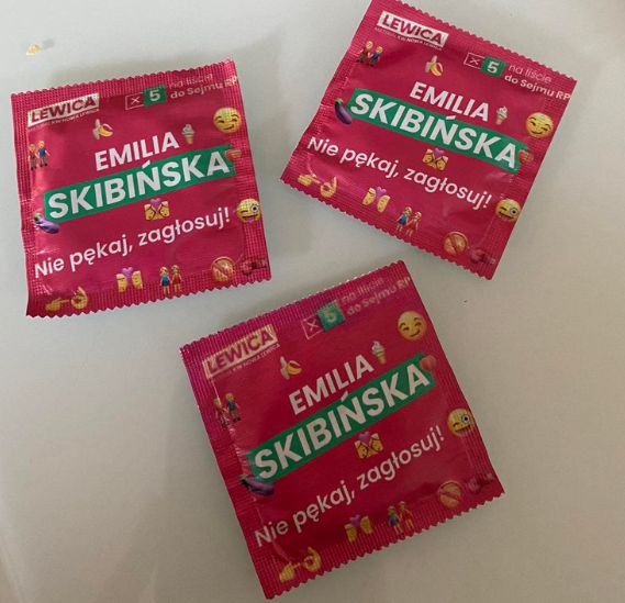 Gadżety wyborcze kandydatki Lewicy