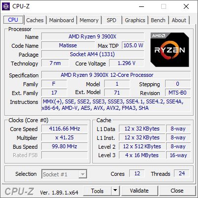 AMD Ryzen 9 3900X