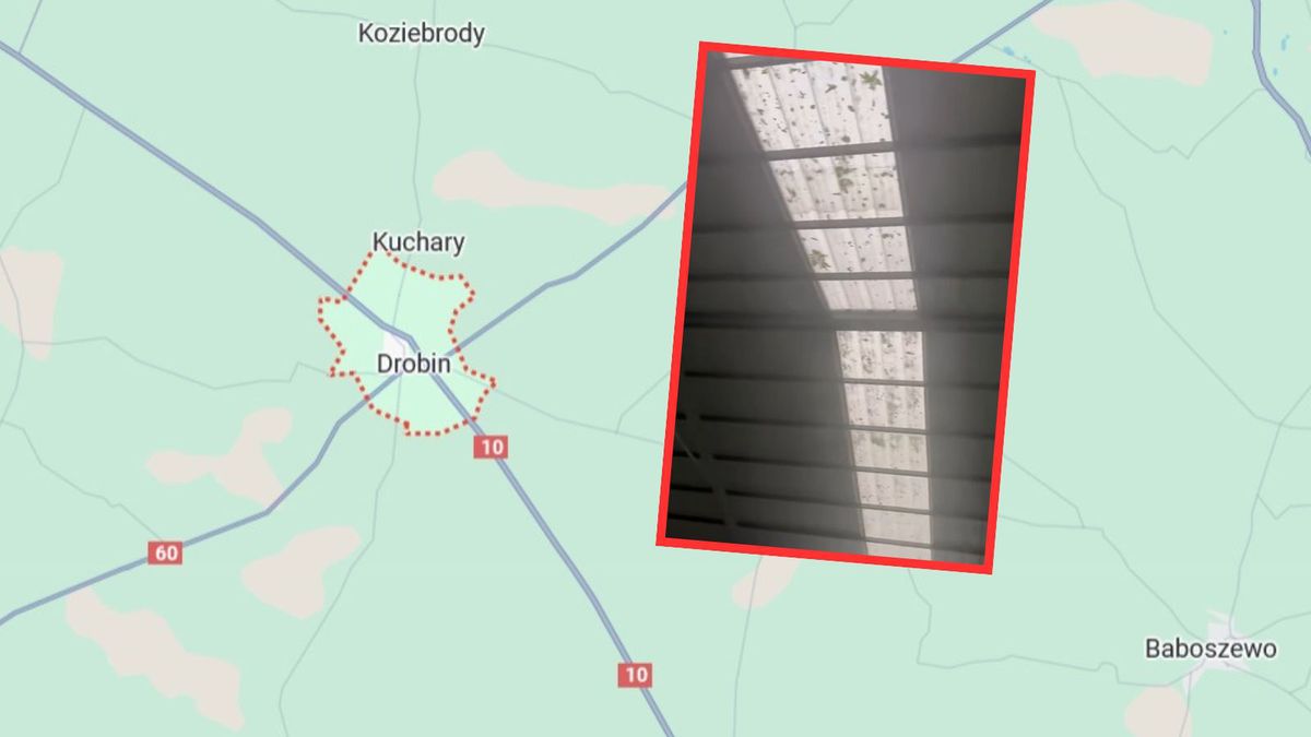 Potężna burza w Drobinie