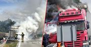 Chojnów: Ciężarówka z drewnem paliła się na A4