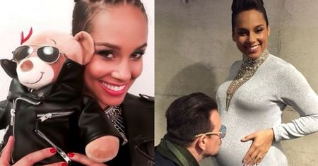 Bono całuje brzuszek Alicii Keys (FOTO)