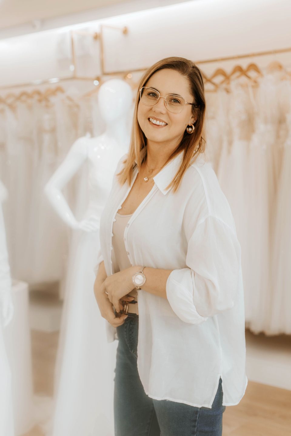 Dorota Wrona, właścicielka salonu Suknie Ślubne Szczekociny