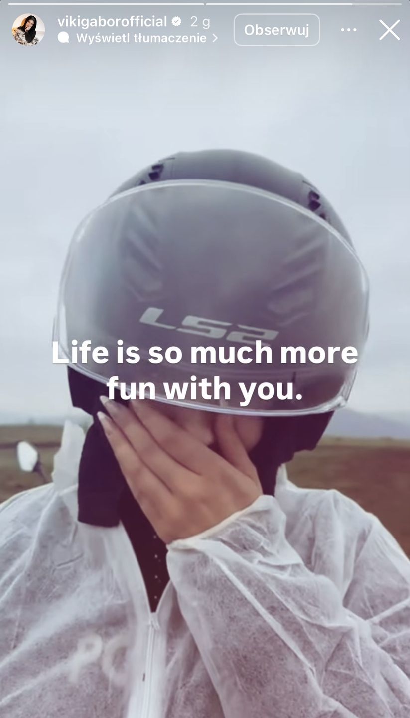 Viki Gabor relacjonuje wypad z ukochanym 