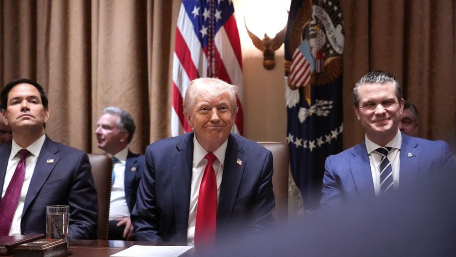 Joined By Elon Musk, Trump Holds First Cabinet Meeting Of His Second Term
WASHINGTON, DC - FEBRUARY 26: U.S. President Donald Trump delivers remarks during a Cabinet Meeting at the White House on February 26, 2025 in Washington, DC. Trump is holding the first Cabinet meeting of his second term, joined by Tesla and SpaceX CEO Elon Musk, head of the Department of Government Efficiency (DOGE). Trump was joined by Secretary of State Marco Rubio (L) and Secretary of Defense Pete Hegseth. (Photo by Andrew Harnik/Getty Images)
Andrew Harnik
bestof, topix