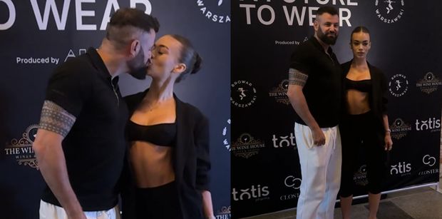 Wojtek Gola i o 15 LAT MŁODSZA Sofi całują się na ściance. Para jak z obrazka? (WIDEO)