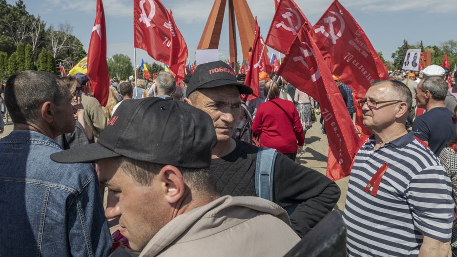 Demonstracja w Mołdawii 9 maja