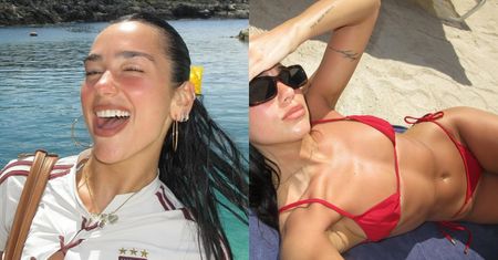 Dua Lipa oszałamia sylwetką, pozując w kusym bikini
