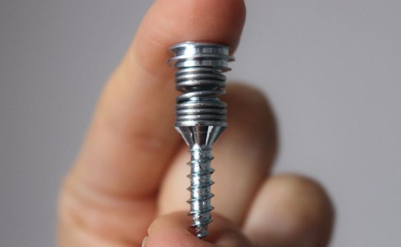 A screw that absorbs sounds.