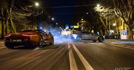 Aston Martin DB10 kontra Jaguar C-X75 w najnowszym Bondzie