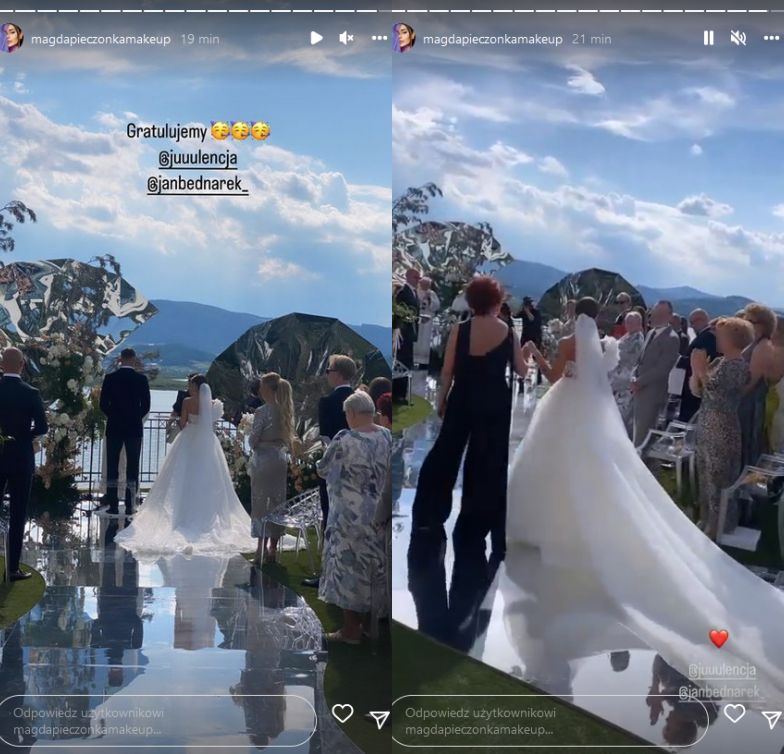 Julia Nowak i Jan Bednarek wzięli ślub