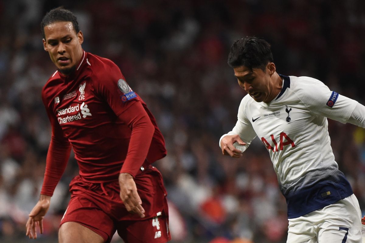 Virgil Van Dijk and Heung-min Son