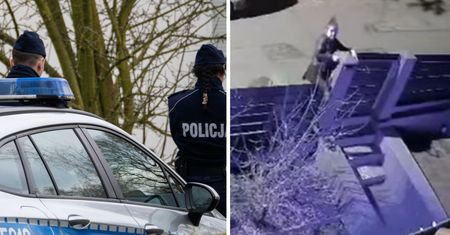 Nagrało się, jak złodziejka skacze przez płot. Pomagał jej taksówkarz