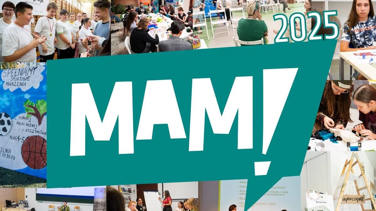 grafika MAM - Miejski Aktywator Młodzieżowy 2025