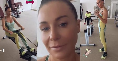 Małgorzata Rozenek w kombinezonie za 800 złotych znosi docinki Radosława Majdana na siłowni: "A panczeny wzięłaś?"