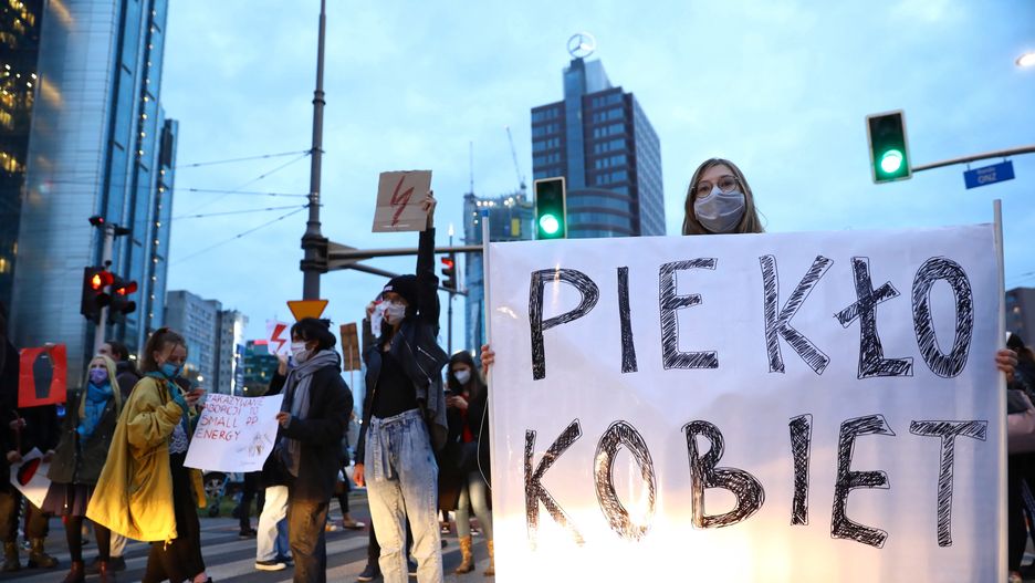 Strajk kobiet po wyroku Trybunału Konstytucyjnego