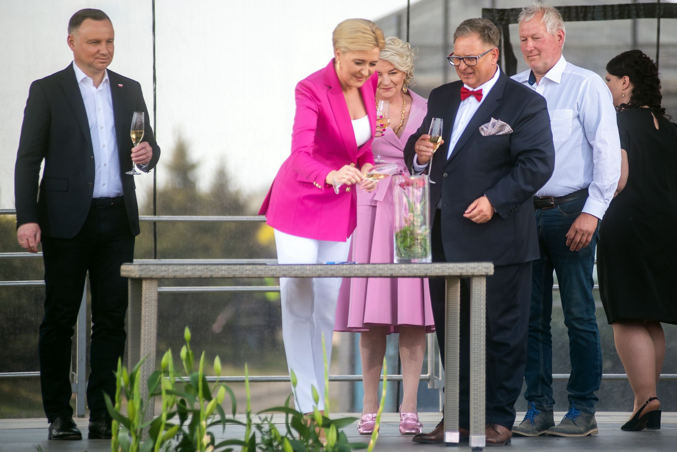 Agata Duda "chrzci" nazwaną jej imieniem odmianę tulipana