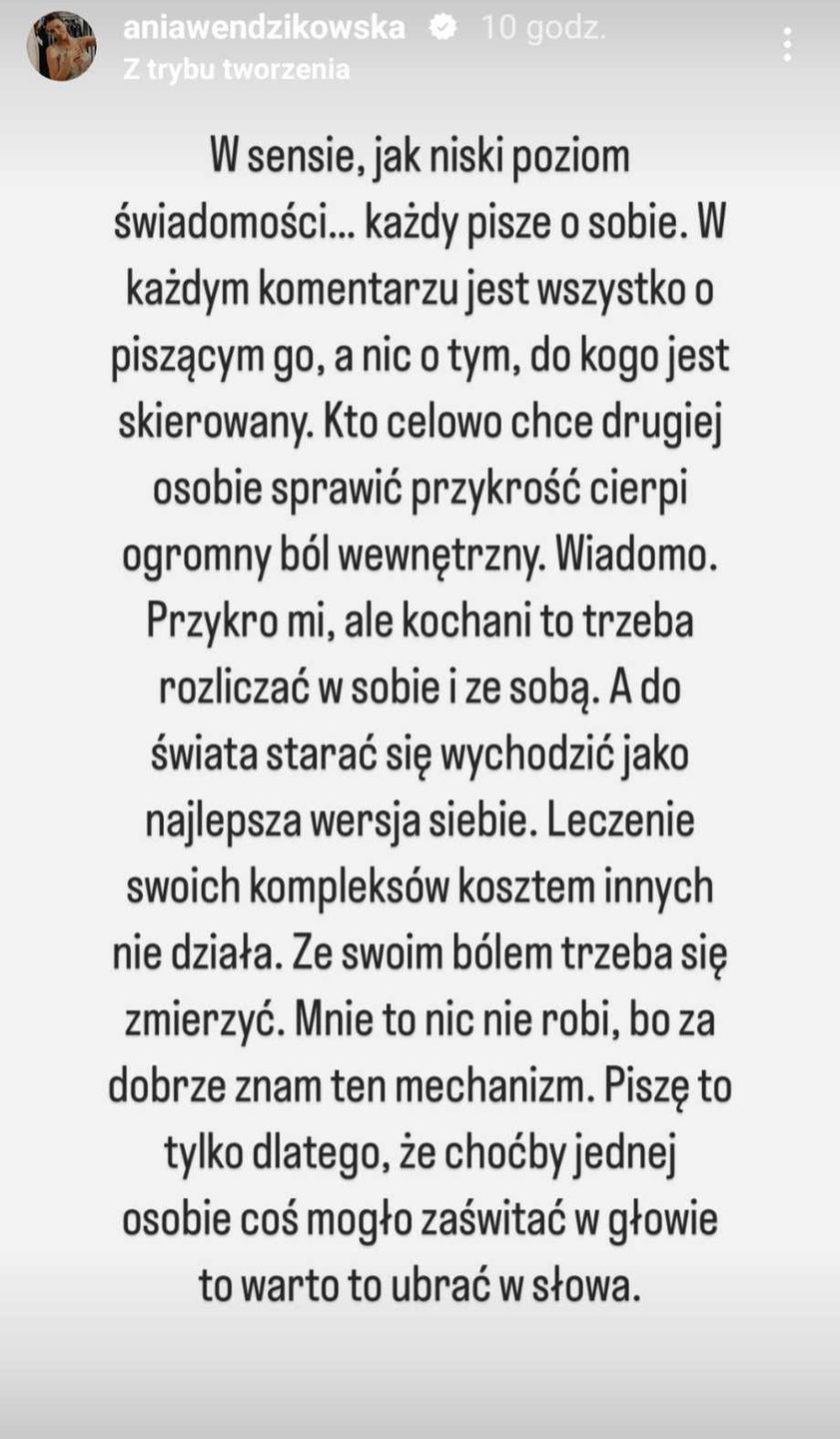 Ferie Anny Wendzikowskiej na Instagramie