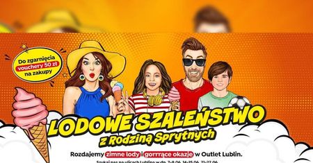 Letnia akcja Outlet Lublin: darmowe lody i setki voucherów na zakupy