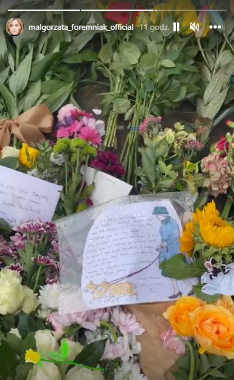 Małgorzata Foremniak żegna królową Elżbietę. Pojawiła się pod zamkiem Windsor