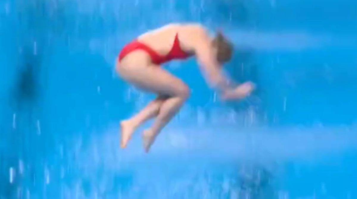 Alison Gibson's dramatic Olympic dive ends in heartbreak