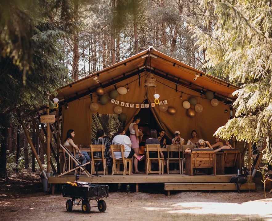 Namiot na glampingu Anny Dereszowskiej