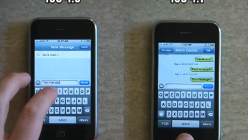 Porównanie prędkości iOS 4.0 oraz iOS 4.1 1