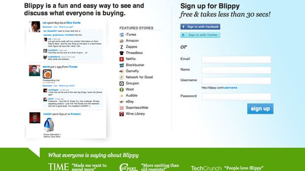Uspołecznij swoje zakupy z Blippy 1