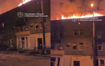 Nagranie z ataku na Zaporoże. Dramatyczny widok. Są ofiary