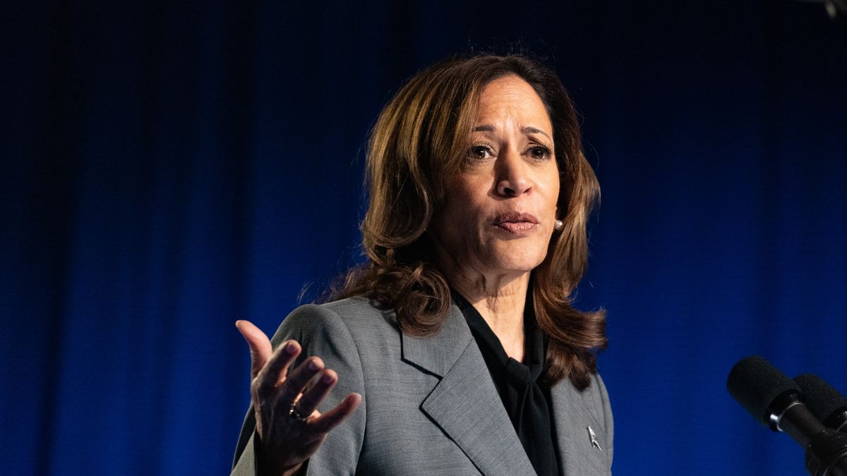 ATLANTA, GEORGIA -SEPTEMBER 20: Vice President of the United States and Democratic candidate for the Presidency Kamala Harris comes to Atlanta to speak with supporters about reproductive policies in Atlanta, Georgia on September 20, 2024. (Photo by MEGAN VARNER for The Washington Post via Getty Images)