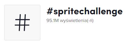 95 mln wyświetleń wyzwania "spritechallenge"