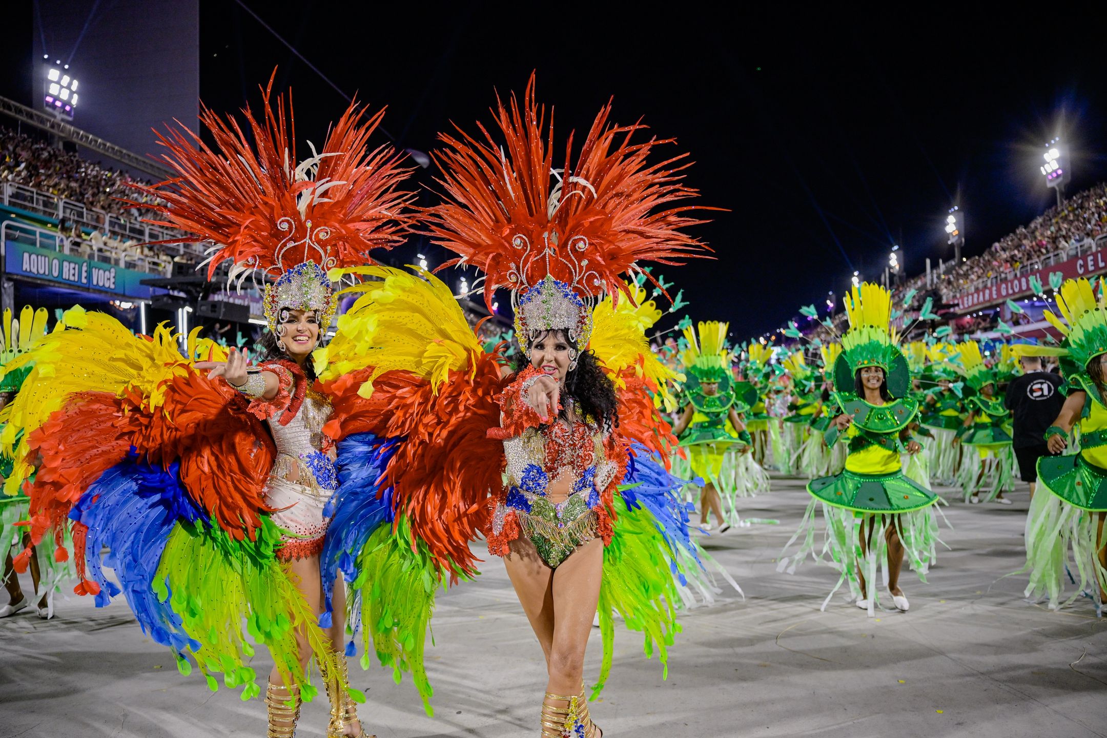 Choć stroje nie były wykończone, czułyśmy się jak kolorowe ptaki