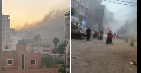 Chaos i kłęby dymu. Izraelskie bomby spadły na Bejrut, są nagrania