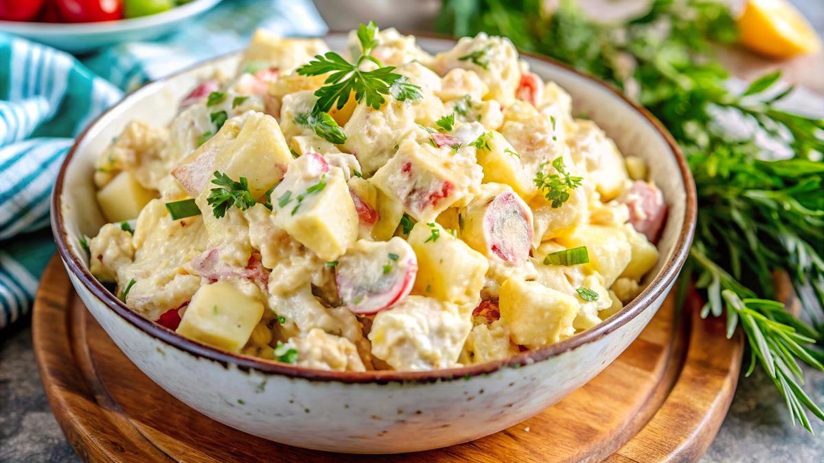 Ta sałatka bazuje na ziemniakach
