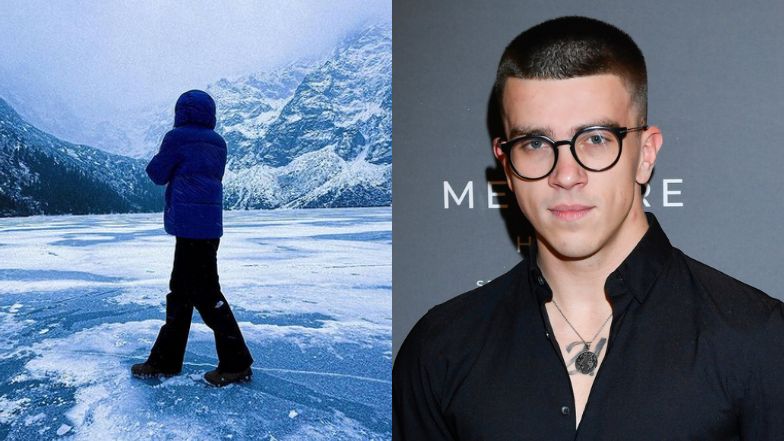 Kacper Błoński w ogniu krytyki za chodzenie po ZAMARZNIĘTYM jeziorze