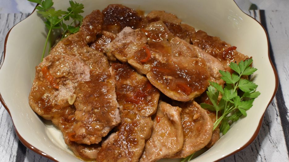 Polędwiczki z sosem barbecue